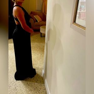 Express black long dress I am 5 8 down to my ankles